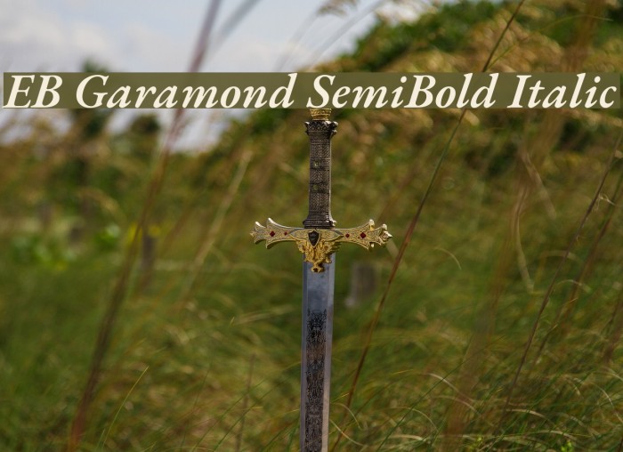 EB Garamond SemiBold Italic Font examples