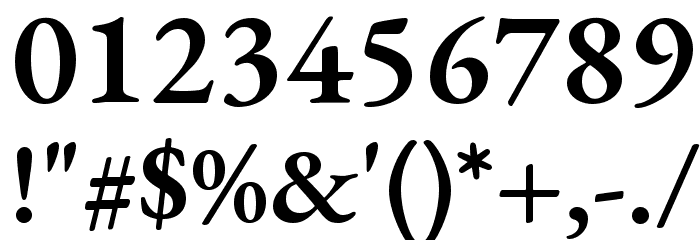 EB Garamond SemiBold Font OTHER CHARS