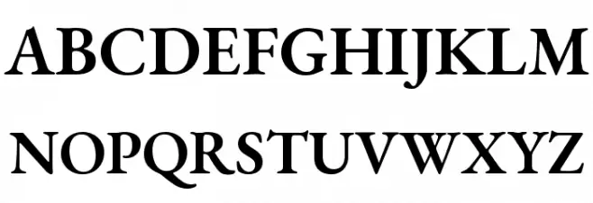 EB Garamond SemiBold Polices MAJUSCULES