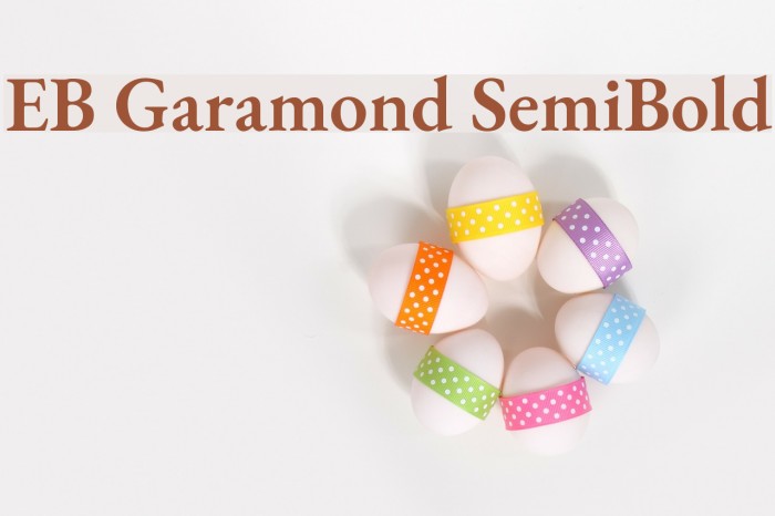 EB Garamond SemiBold Font examples