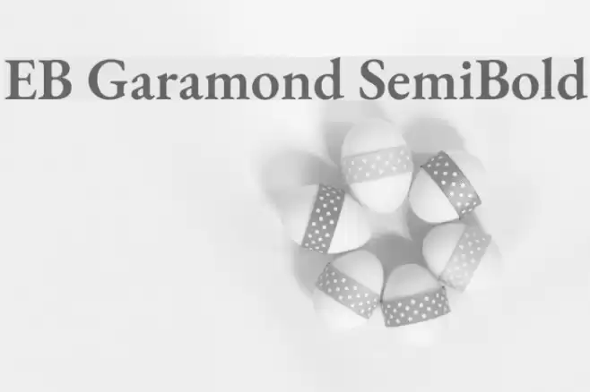 EB Garamond SemiBold Font examples