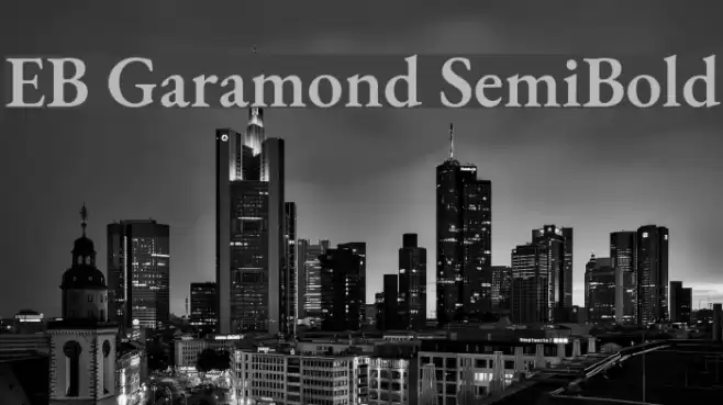 EB Garamond SemiBold Font examples