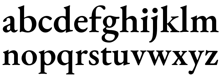 EB Garamond SemiBold Font LOWERCASE