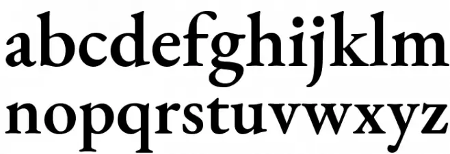 EB Garamond SemiBold 字体 小写