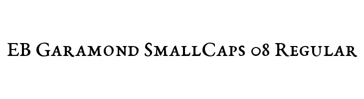 EB Garamond SmallCaps 08 Regular Font