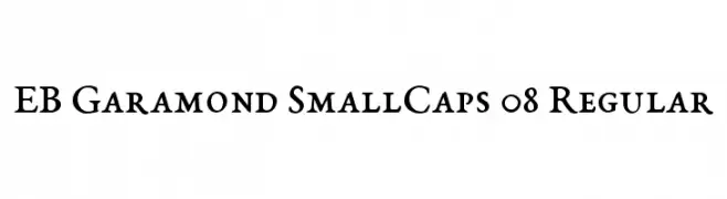 EB Garamond SmallCaps 08 Regular  Frei Schriftart Herunterladen