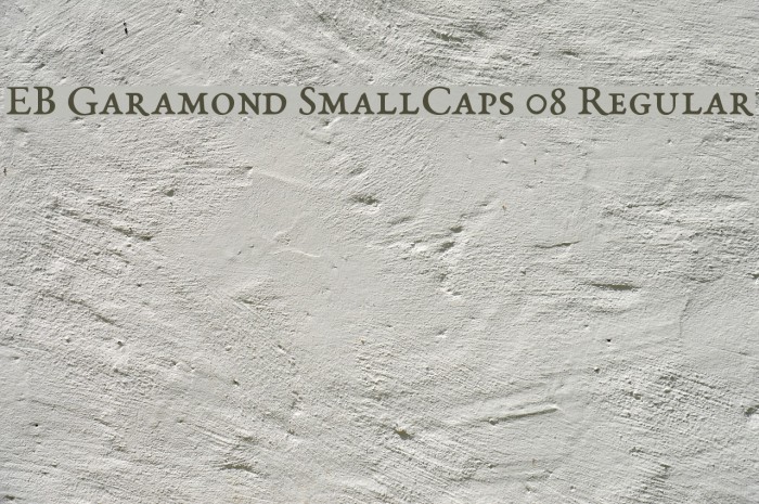 EB Garamond SmallCaps 08 Regular Font examples