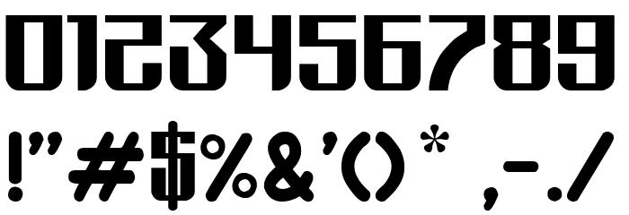 EBRASIE Bold Font OTHER CHARS