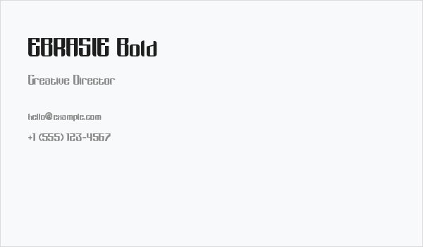 EBRASIE Bold Business Card