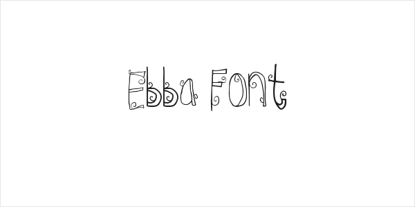 Ebba Font Logo