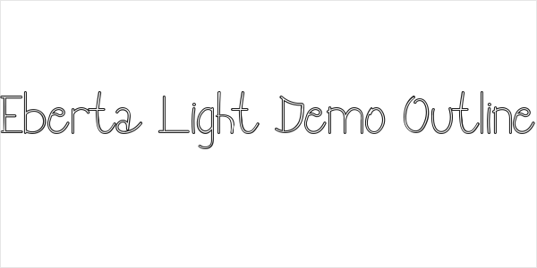 Eberta Light Demo Outline Logo