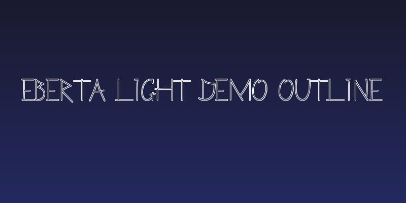 Eberta Light Demo Outline Social Header