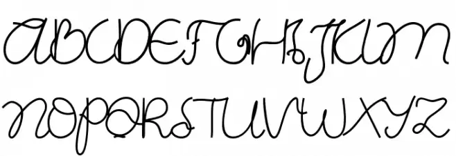 Eberta Light Demo Script Fonte MAIÚSCULAS