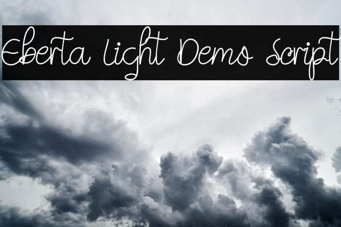 Eberta Light Demo Script Example 2