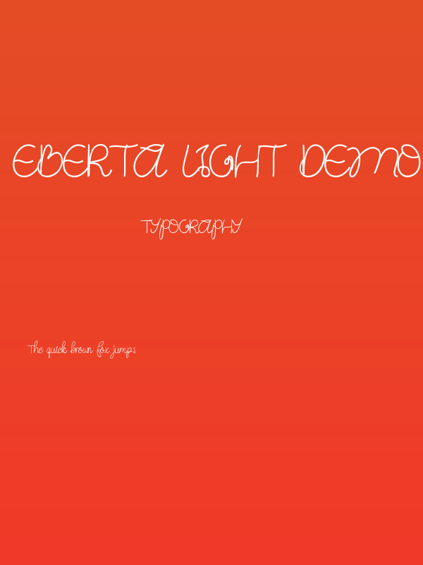 Eberta Light Demo Script Poster