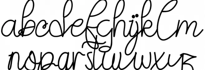 Eberta Light Demo Script 字体 小写