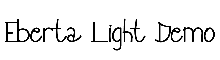Eberta Light Demo  baixar fontes gratis