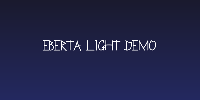 Eberta Light Demo Social Header