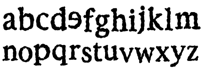 Ebola Kikwit Font LOWERCASE