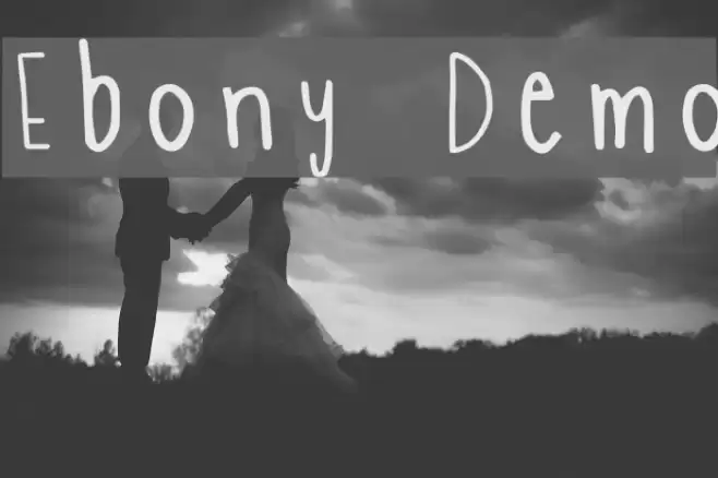 Ebony Demo Font examples