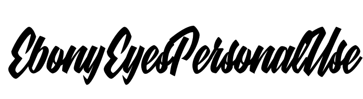 Ebony Eyes Personal Use   Fuentes Gratis Descargar