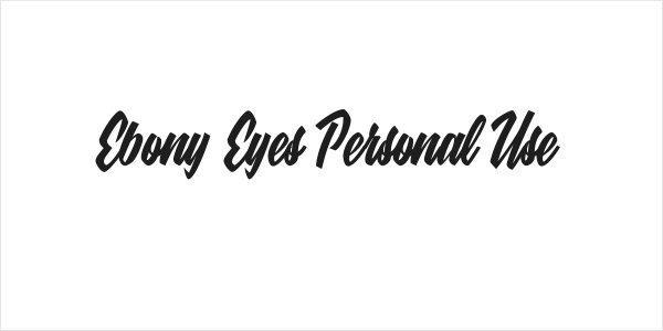 Ebony Eyes Personal Use  Logo