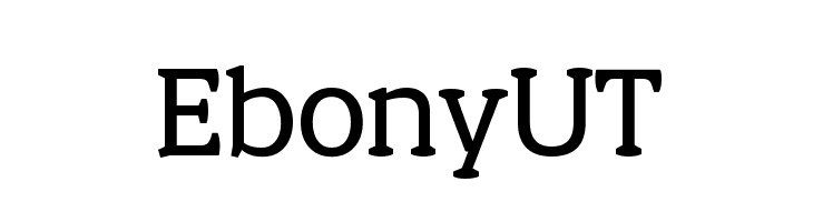 EbonyUT Font