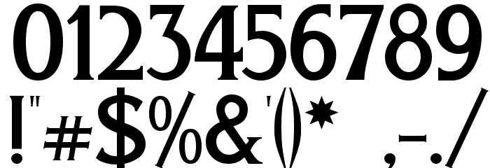 Eboracum Font OTHER CHARS