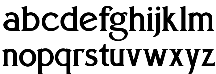 Eboracum Font LOWERCASE