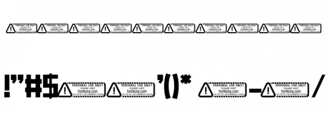 Ebox PERSONAL USE ONLY! Font OTHER CHARS