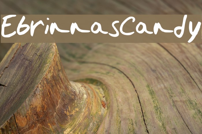 EbrinnasCandy Font examples