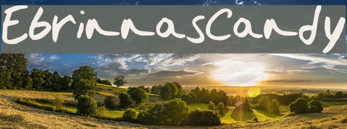 EbrinnasCandy Font examples