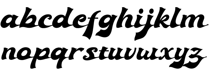 Ebullience Font LOWERCASE