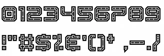 EC Bricks Regular Font OTHER CHARS
