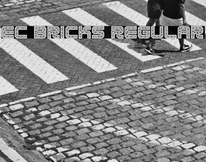 EC Bricks Regular Font examples