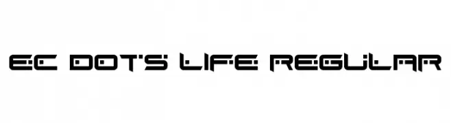 EC Dots Life Regular  Frei Schriftart Herunterladen