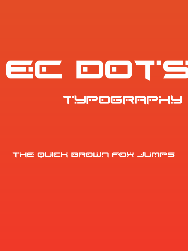 EC Dots Life Regular Poster