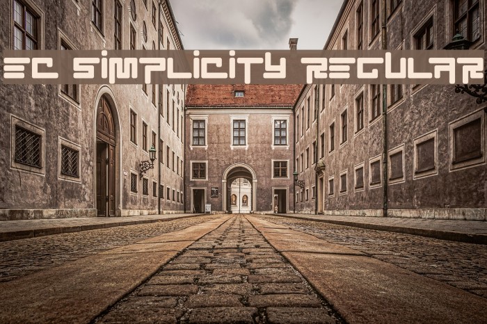 EC SimpliCity Regular Font examples