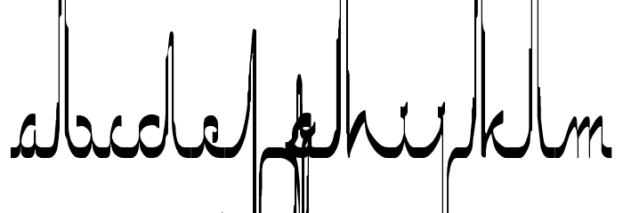 ECG saji Font LOWERCASE