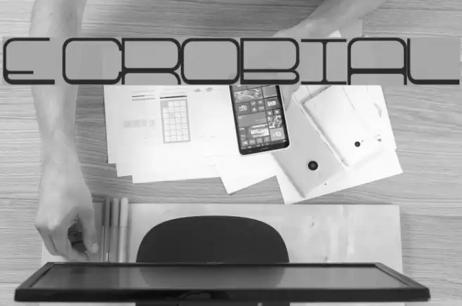 ECROBIAL Font examples