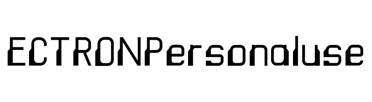 ECTRON Personaluse  font caratteri gratis