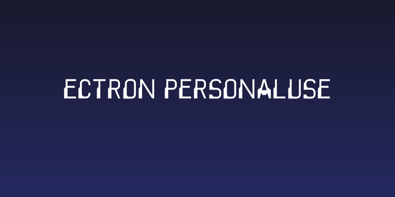ECTRON Personaluse Social Header