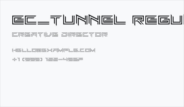EC_Tunnel Regular Business Card