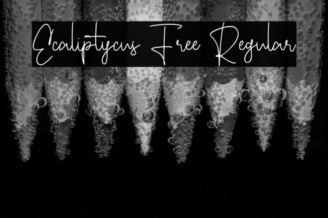 Ecaliptycus Free Regular Font examples