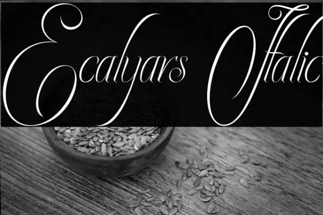Ecalyars Italic Example 2