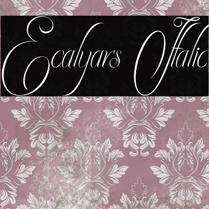 Ecalyars Italic Example 3