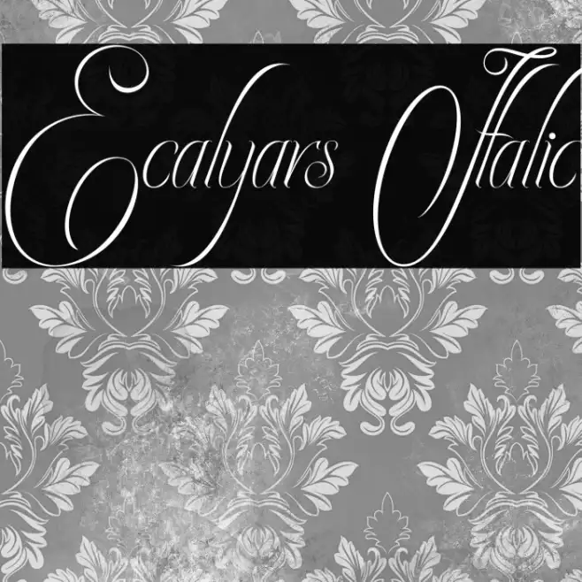 Ecalyars Italic Example 3
