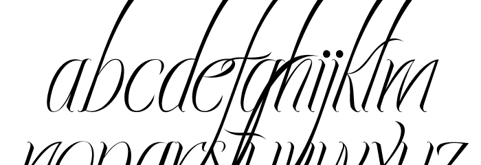 Ecalyars Italic Font LOWERCASE