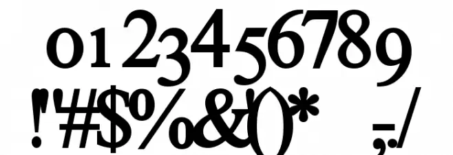 Eccentric Bold Schriftart Anderer Schreiben