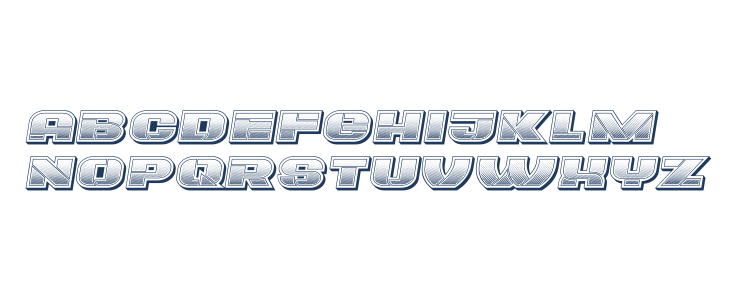 Eccentric Gradient Italic Lowercase